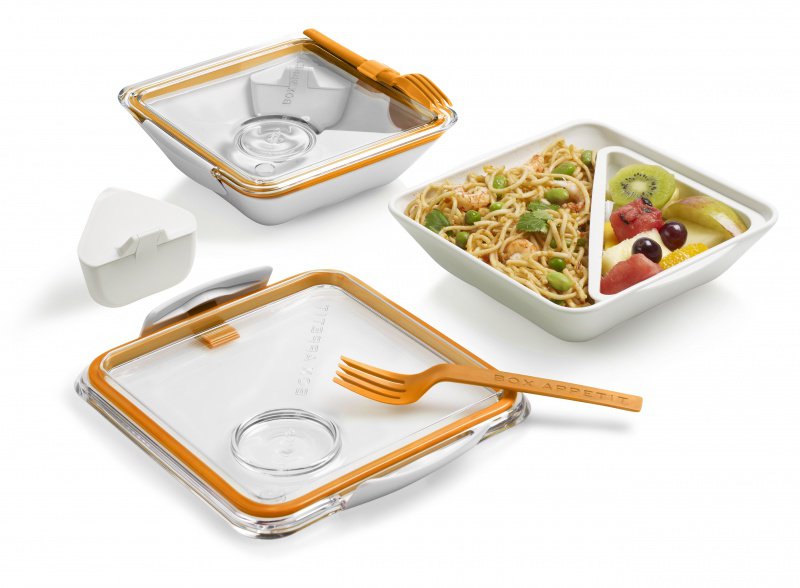 Ланч-бокс Полезный обед желтый