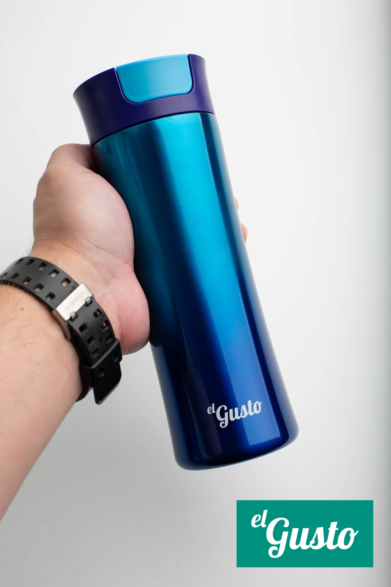 Термокружка Gradient синяя