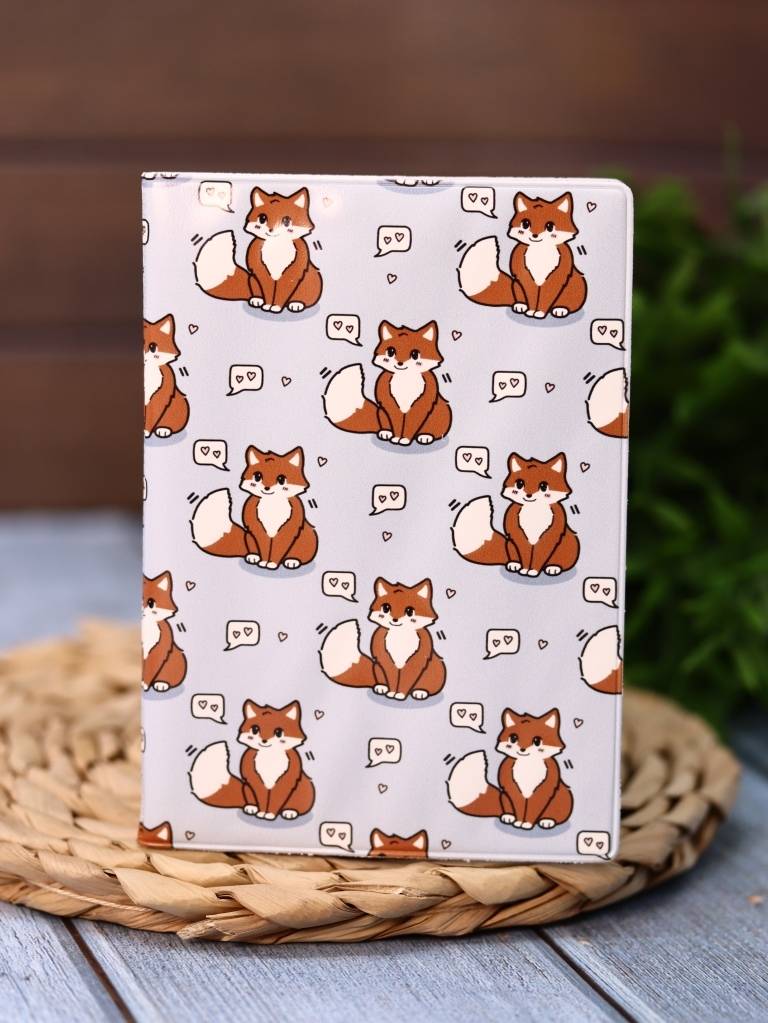 Обложка для паспорта Аниме. Fox love