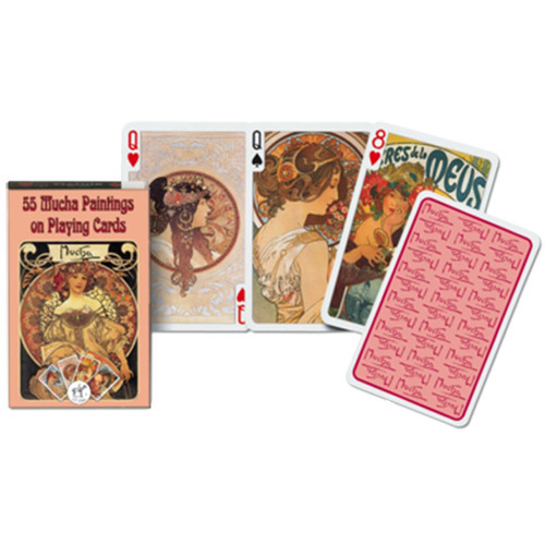 Коллекционные карты 55 картин художника Муха