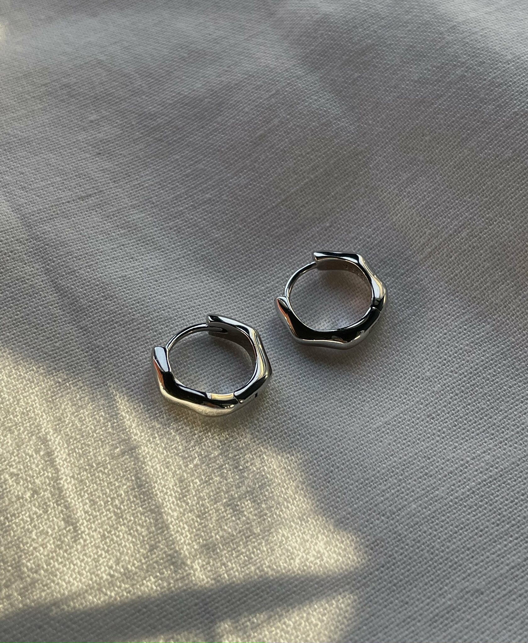Серьги Minimal Мини колечки (серебро)