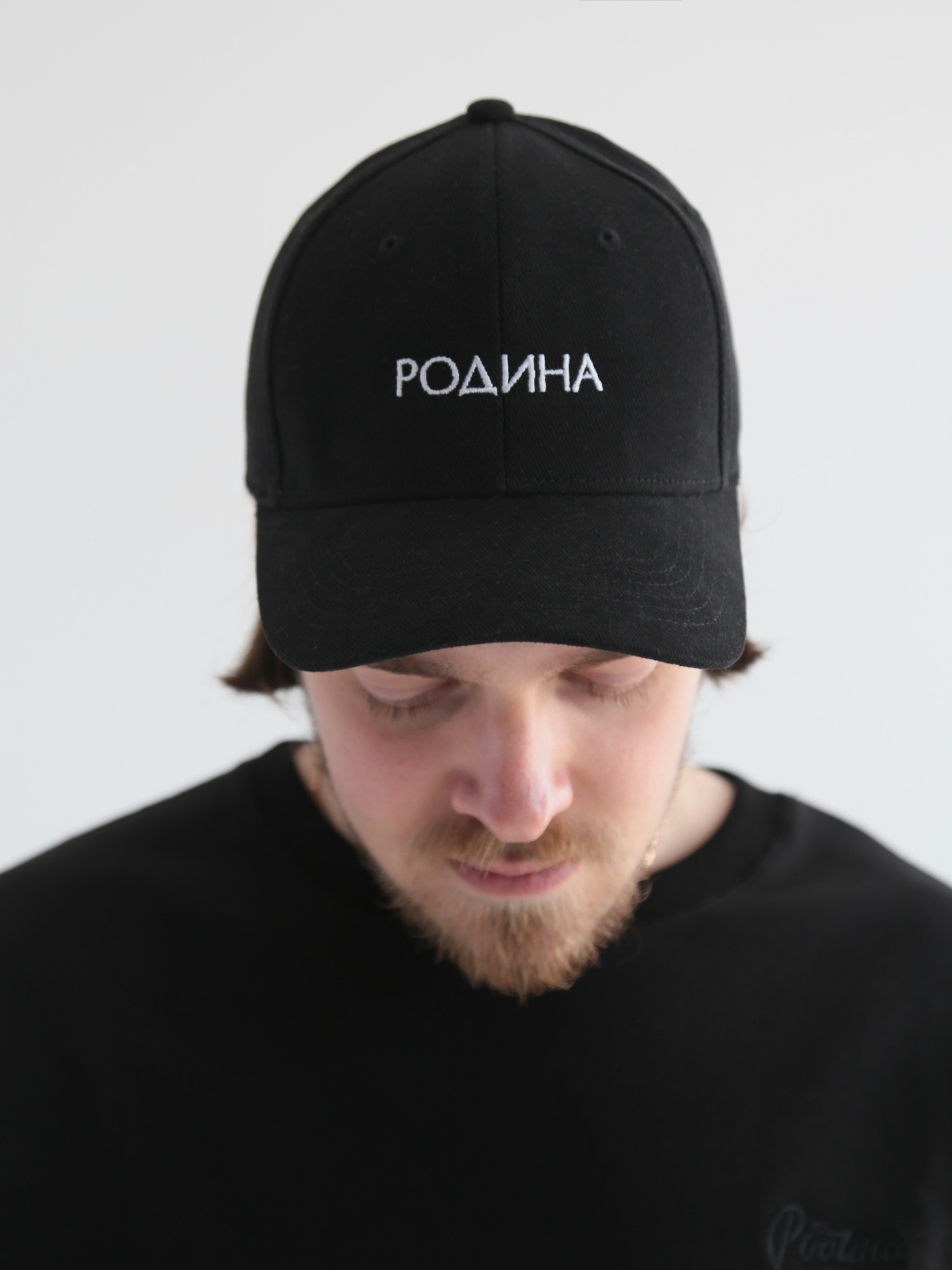 Кепка Родина Premium new logo (Черный)