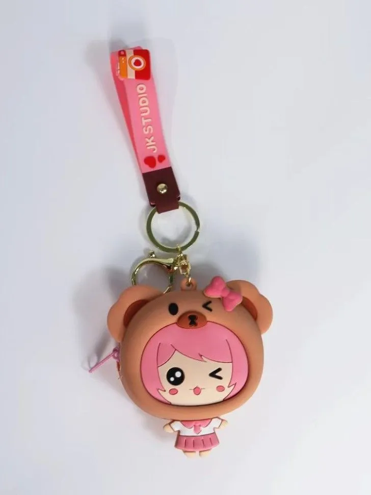 Брелок-кошелёк Nice bear girl (brown)