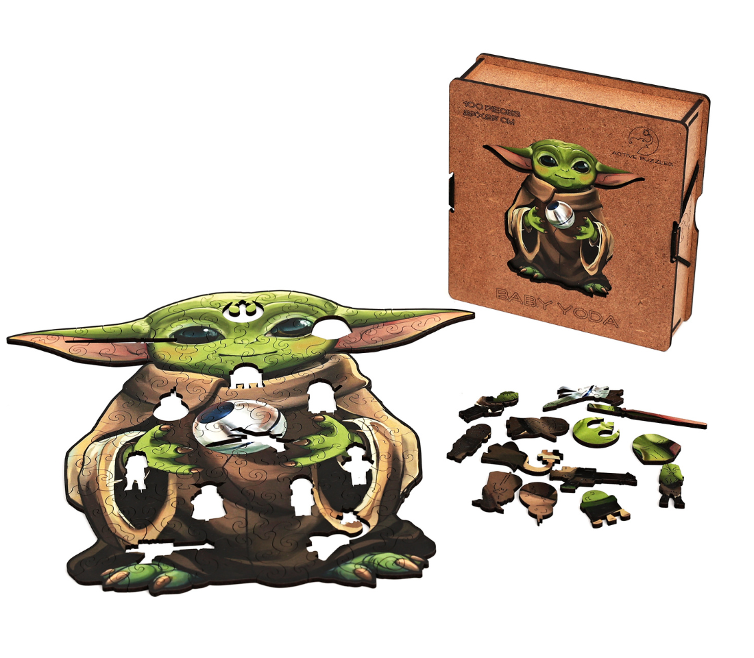 Деревянный пазл Малыш Йода