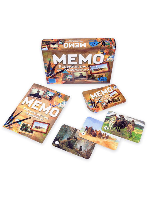 Настольная игра Мемо: Картины русских художников 