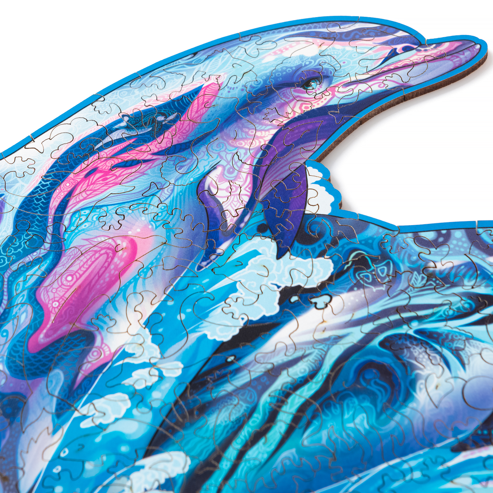 Деревянный пазл Дельфины L