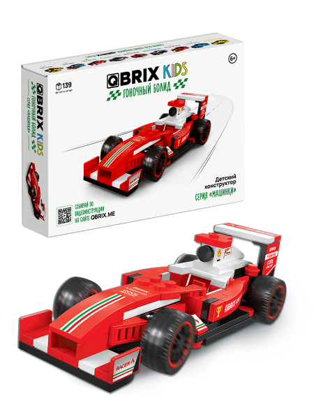 Конструктор Qbrix Kids Гоночный болид
