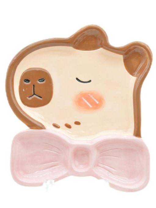 Тарелка керамическая Capybara bow tie