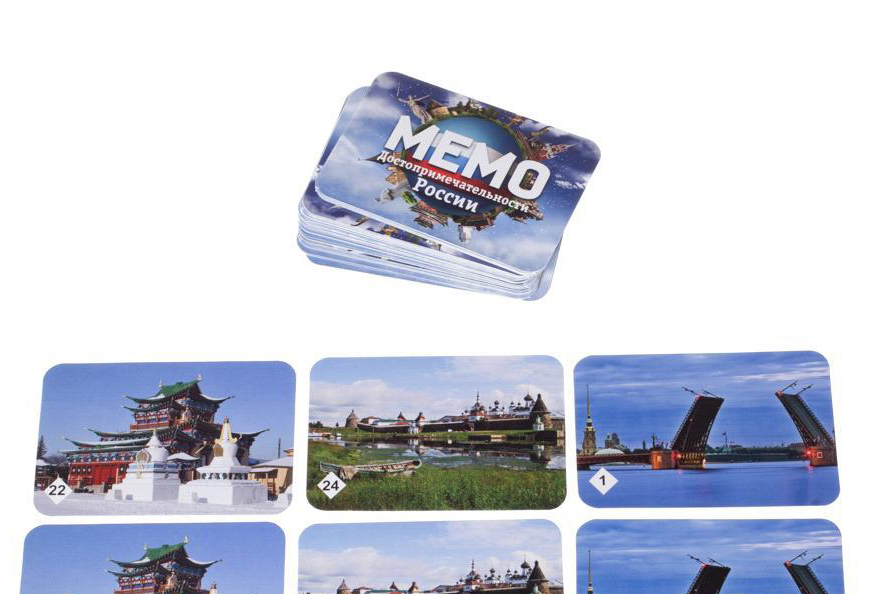 Настольная игра Мемо: Достопримечательности России 
