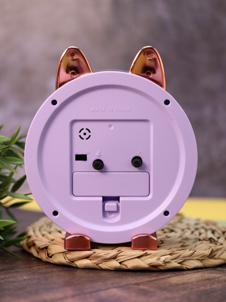 Часы-будильник Golden awakening Kitty (purple)