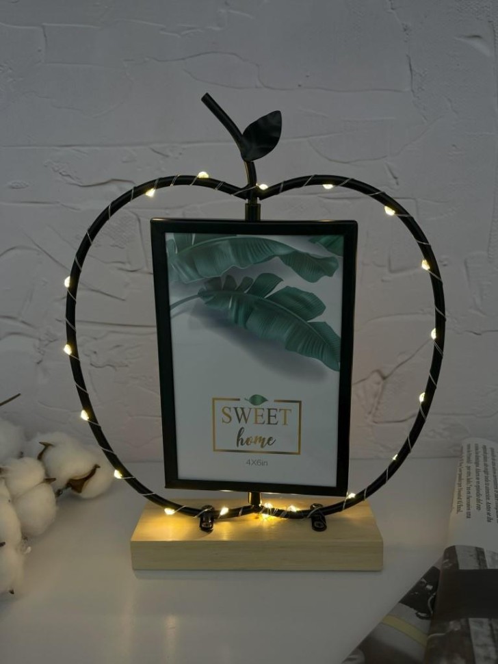 Фоторамка со светодиодами Apple (black)