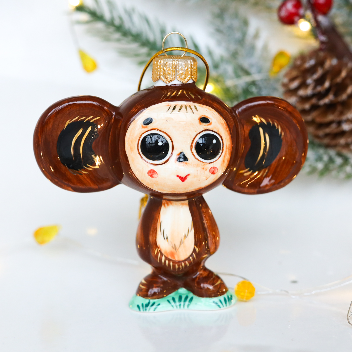 Елочная игрушка Чебурашка