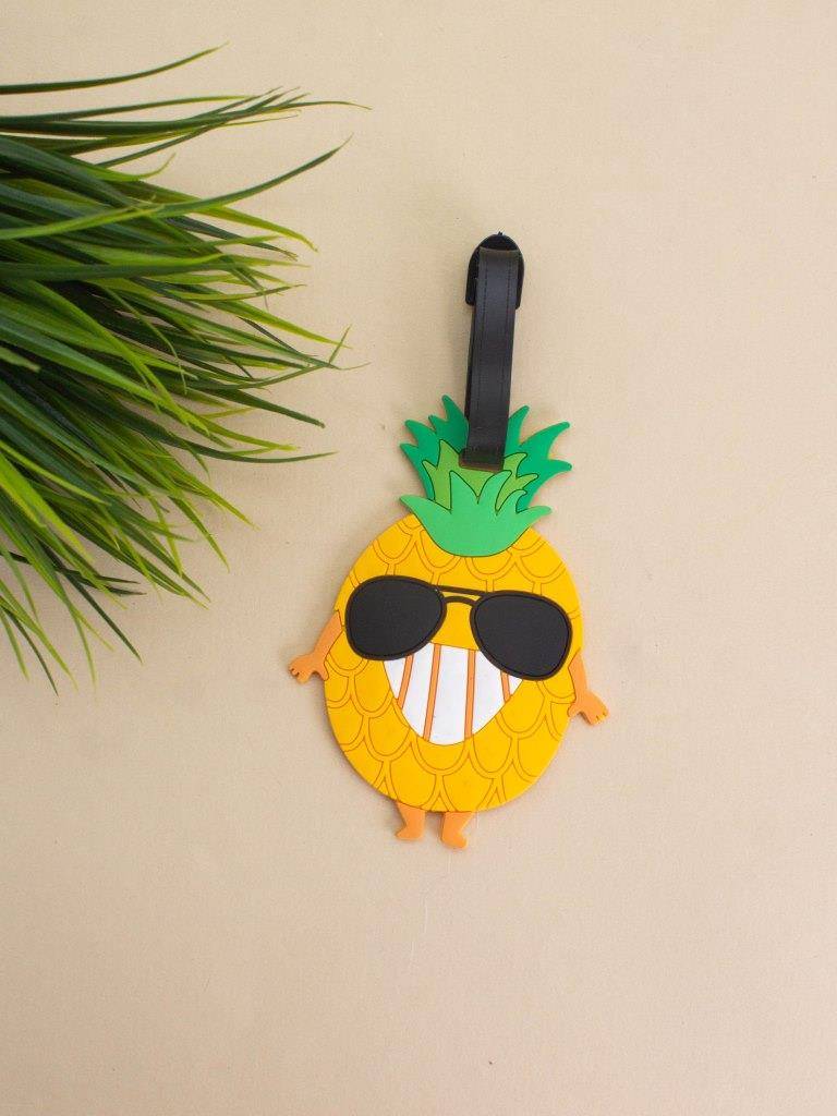 Бирка для багажа Funny pineapple glass
