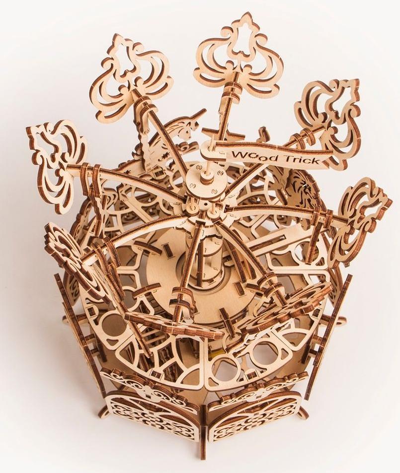 Механический 3D-пазл из дерева Wood Trick Карусель