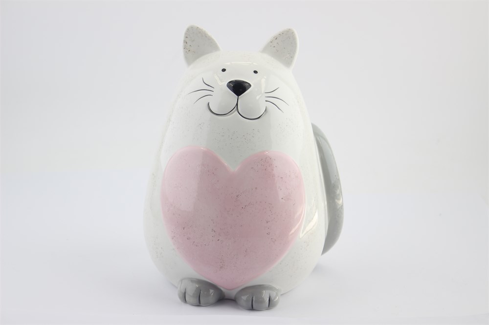 Копилка Кот (розовый) 20 см.
