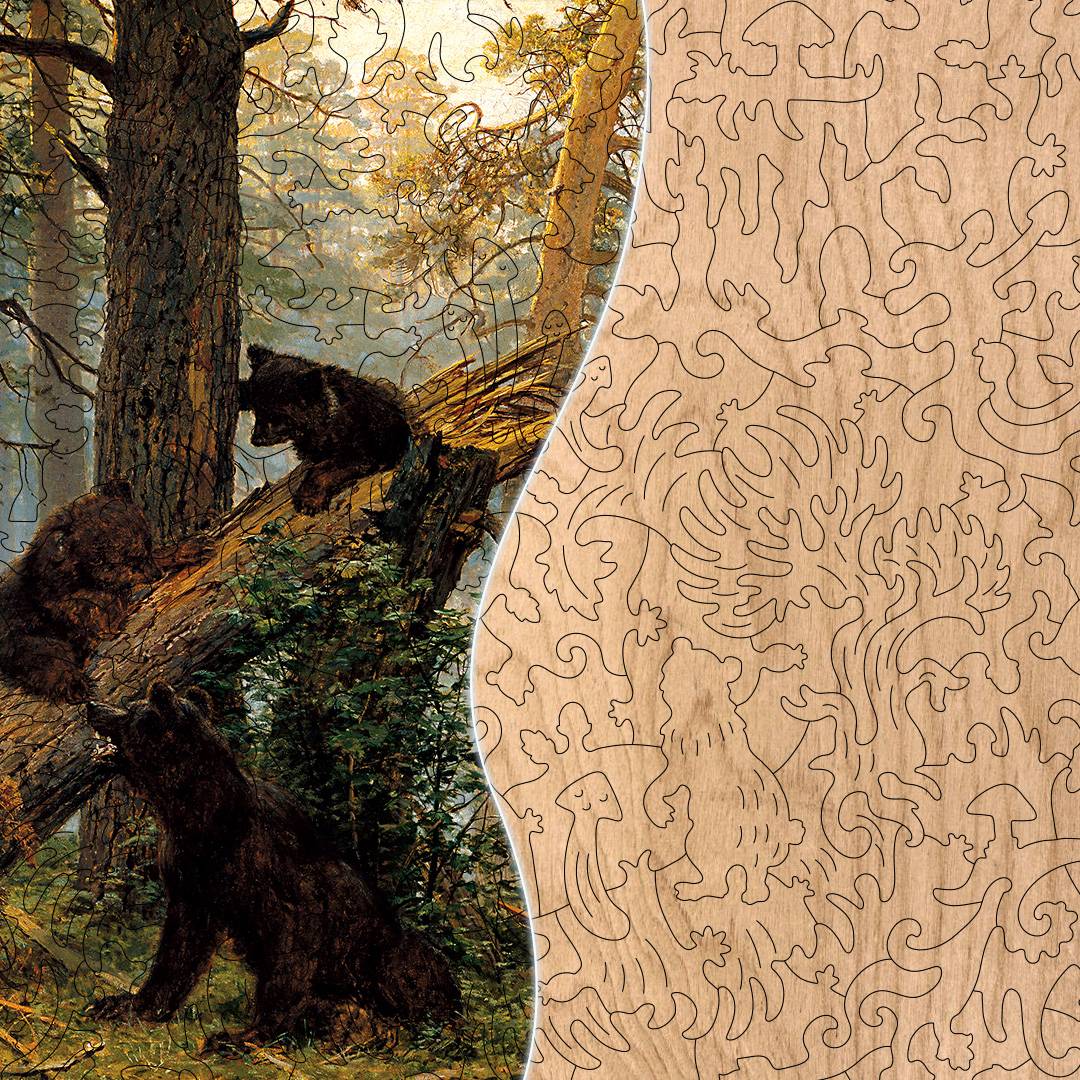 Пазл Третьяковская галерея. Утро в сосновом лесу