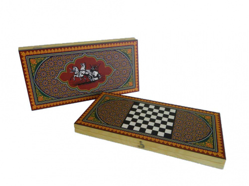 Нарды + шашки Кировские Цветные 1, 40 см.