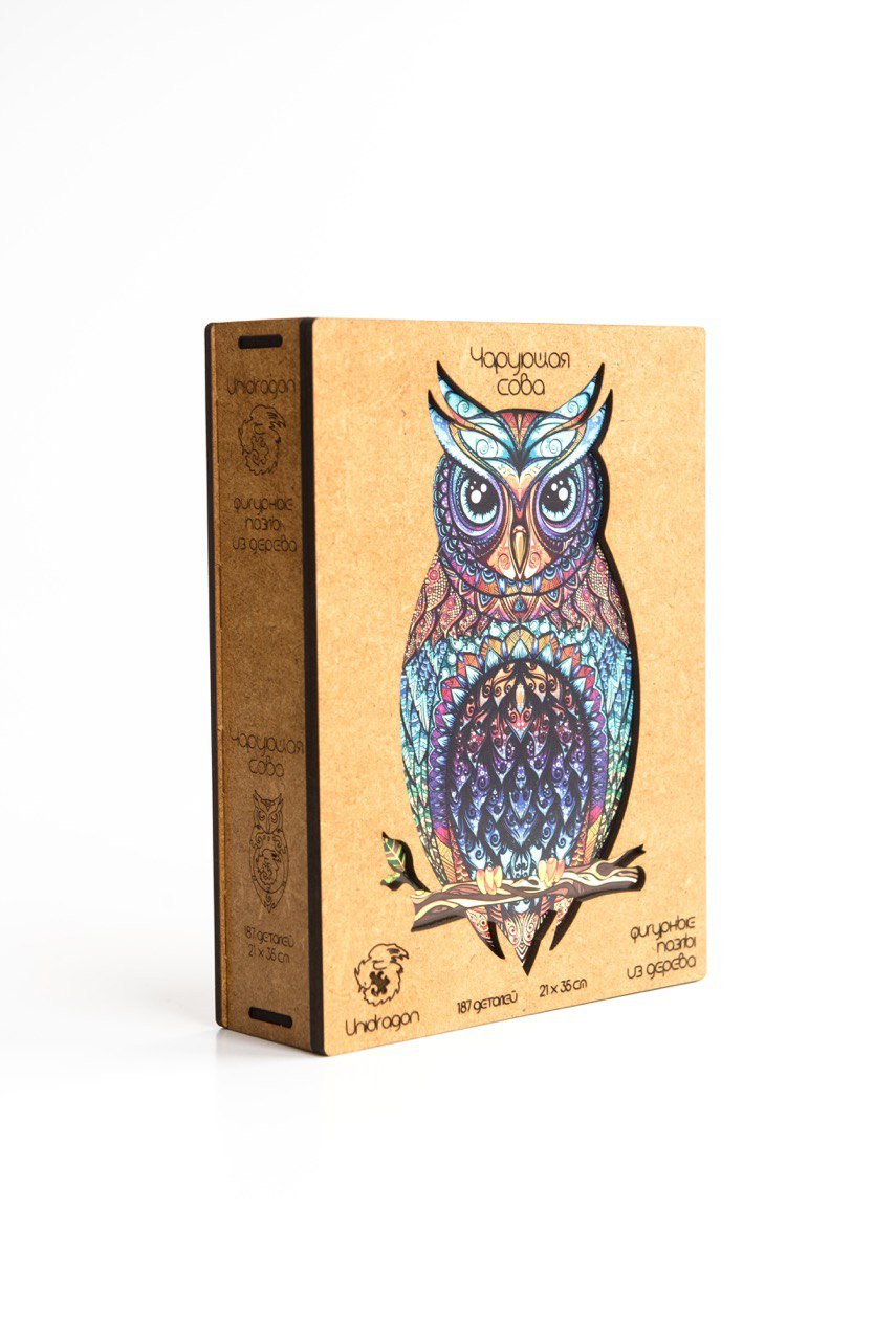 Деревянный пазл Чарующая сова M