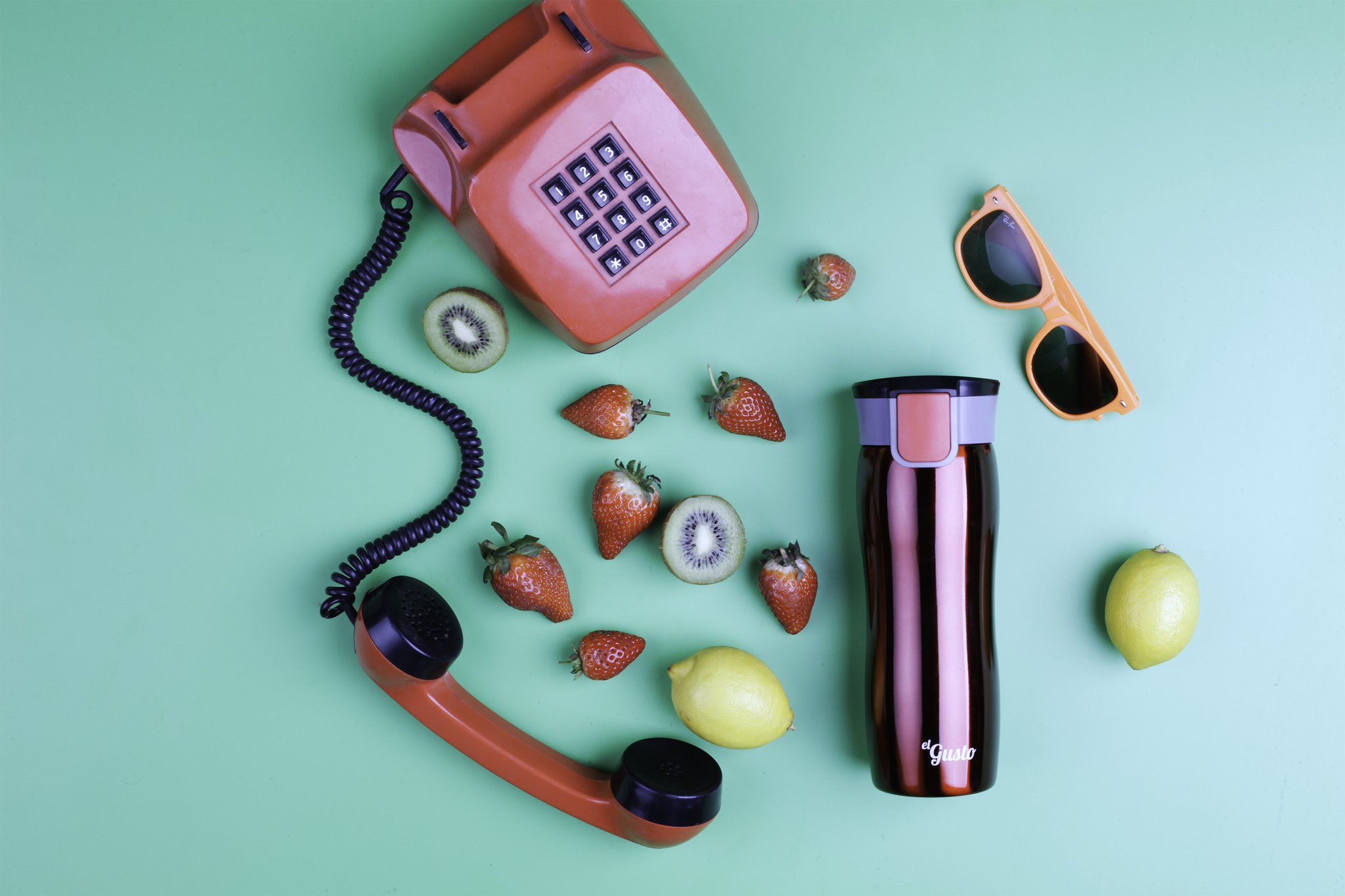 Термокружка Corsa красная, 470 мл.