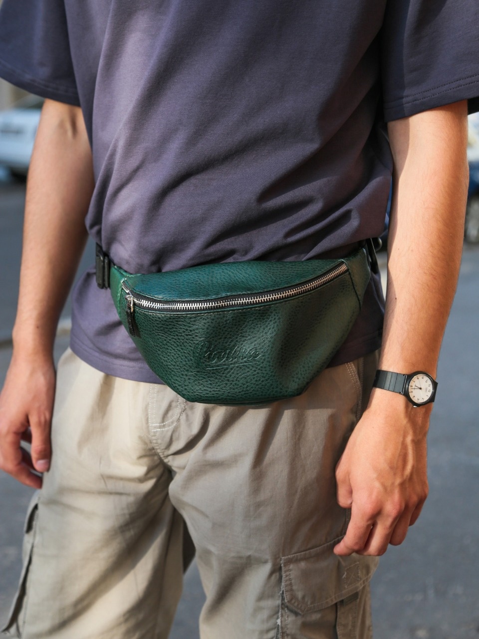 Поясная сумка Родина Люкс (Изумрудный)