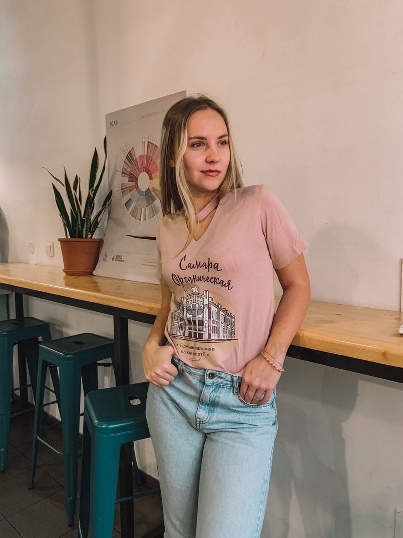 Футболка Органическая с чокером (розовая)