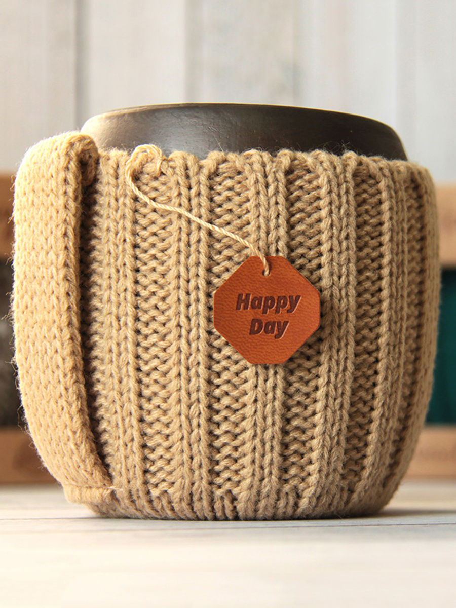 Вязаная кружка Капучино