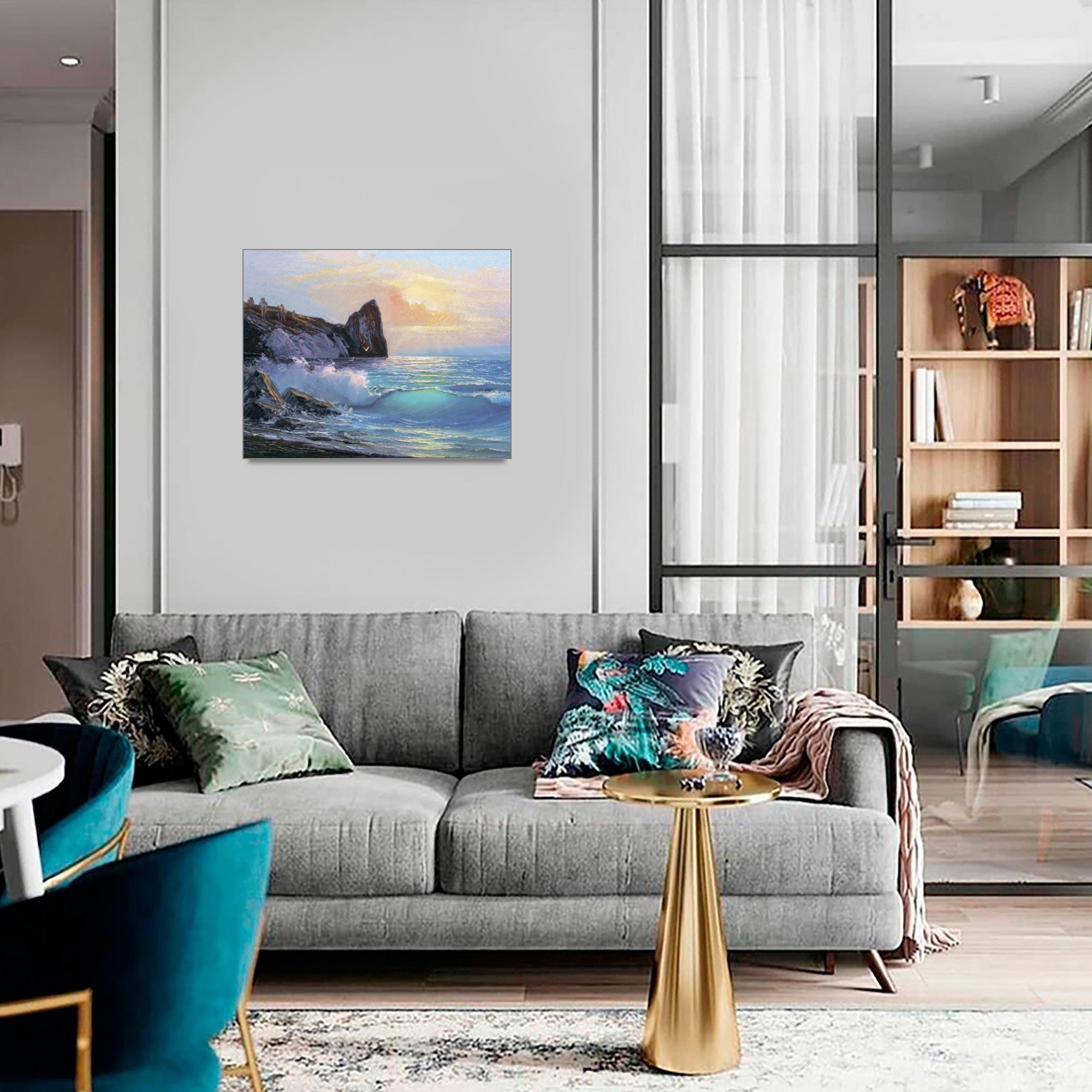 Алмазная мозаика Береговые ландшафты 40х50 см