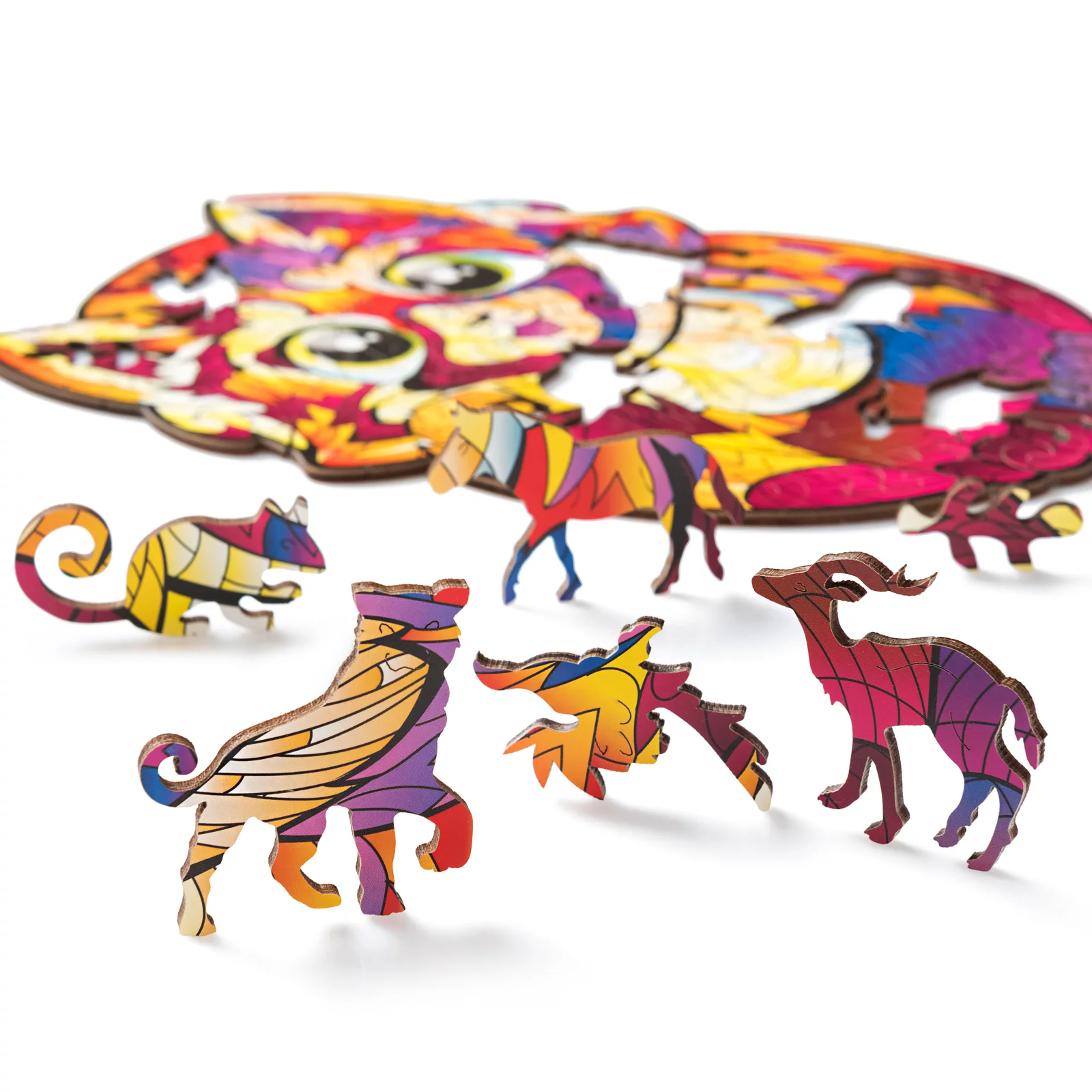 Деревянный пазл Красная Панда Т