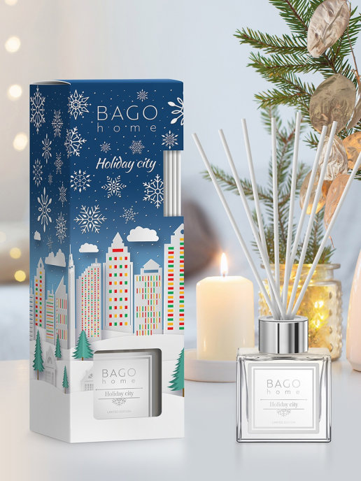 Ароматический диффузор Праздничный город 90 мл.