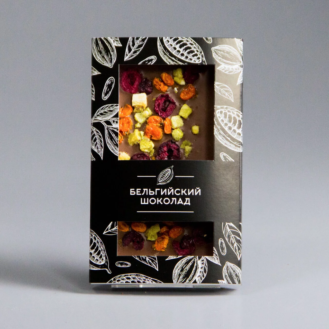 Молочный шоколад с вишней, облепихой и киви НГ16