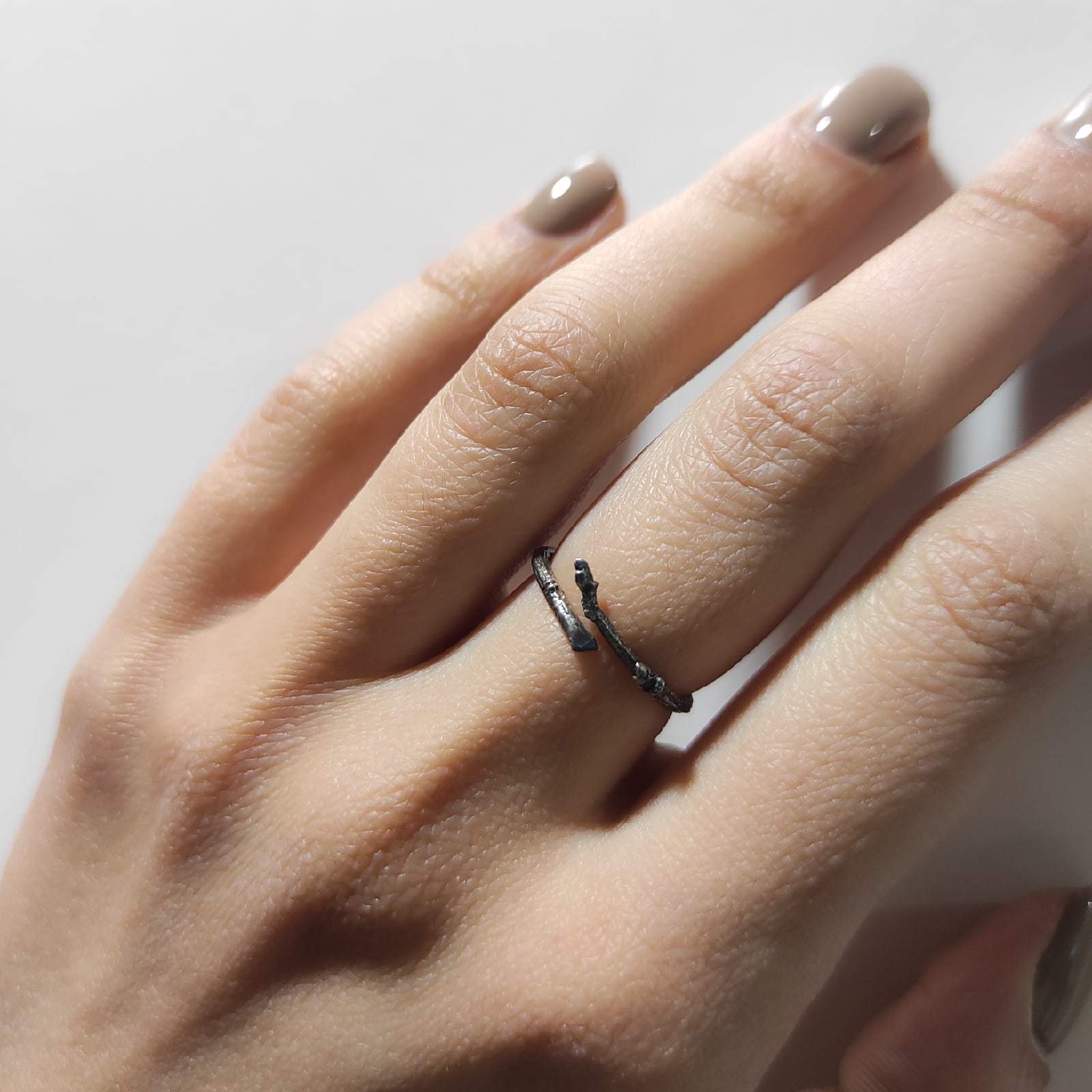 Кольцо Веточка (латунь)