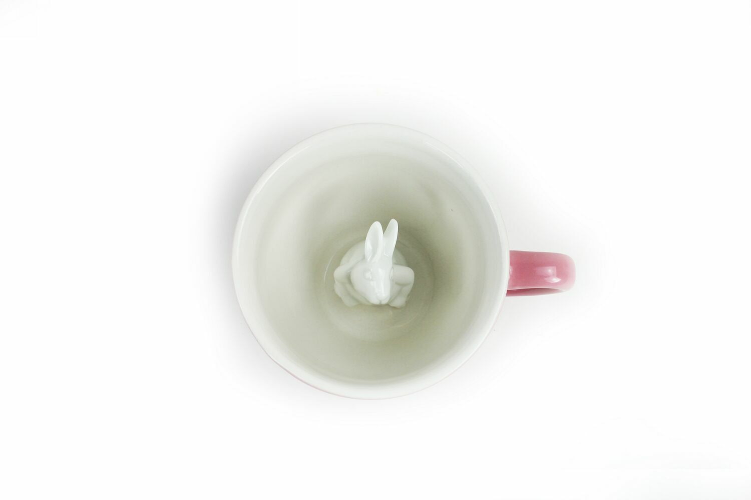 Кружка с кроликом розовая 330 мл