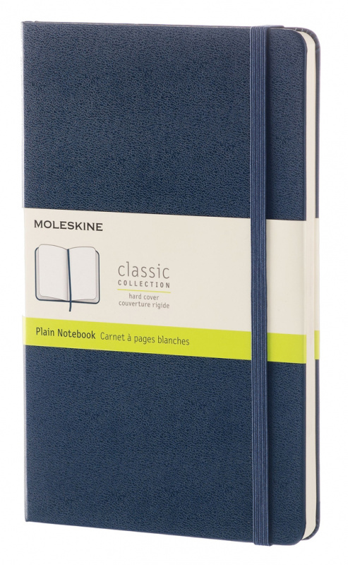 Записная книжка Classic (нелинованная) Large синий сапфир