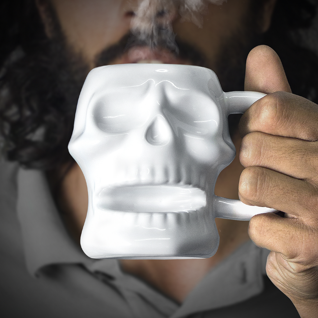 Кружка Skully 320мл белая