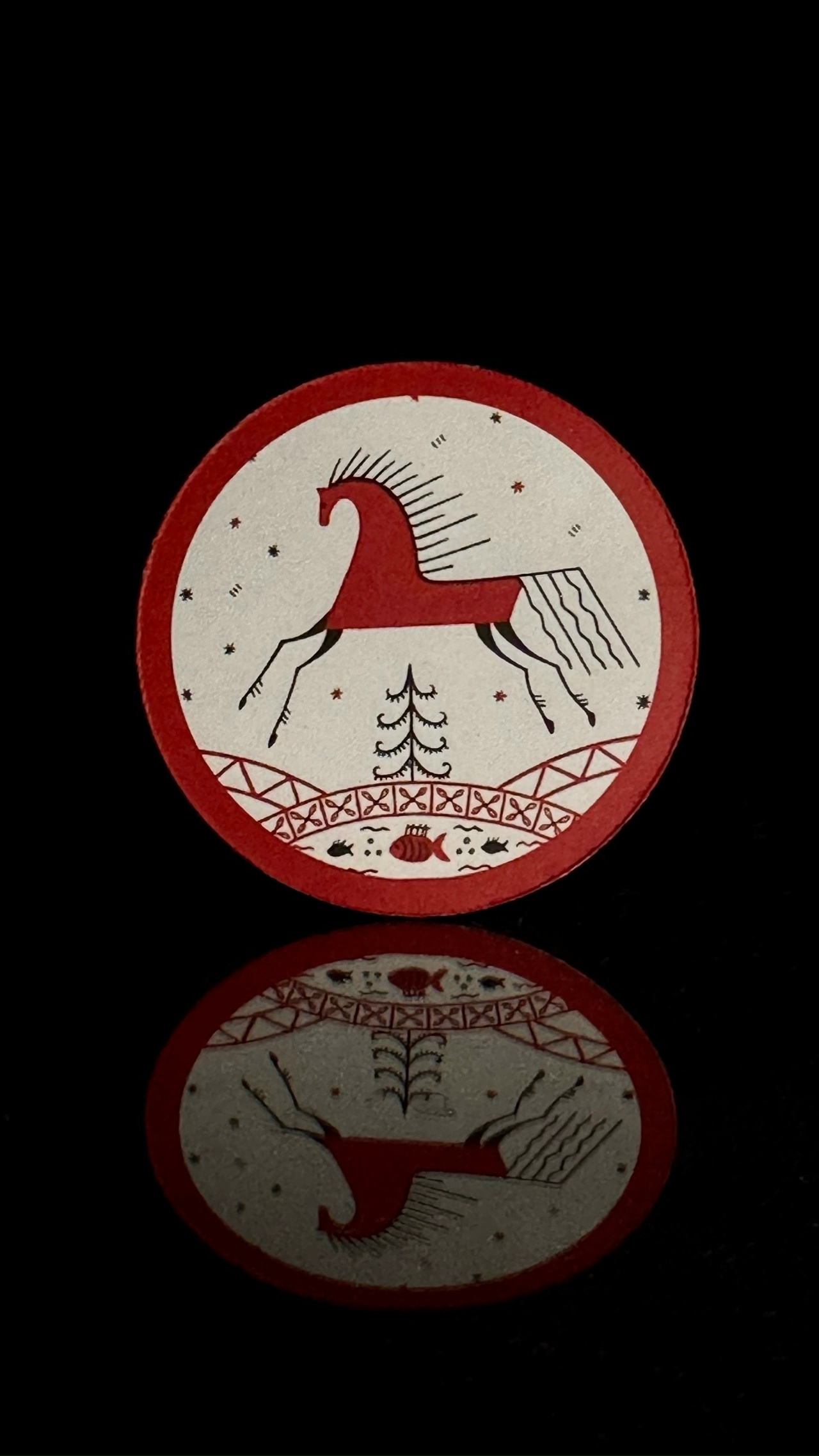 Магнит Красный конь