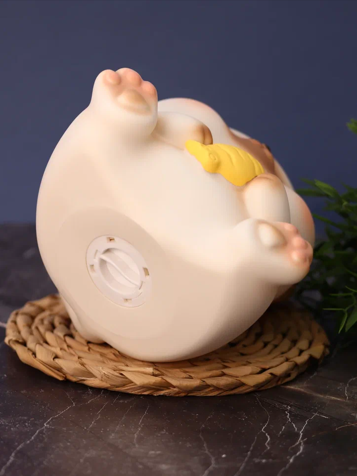 Копилка Cat with fish 17 см