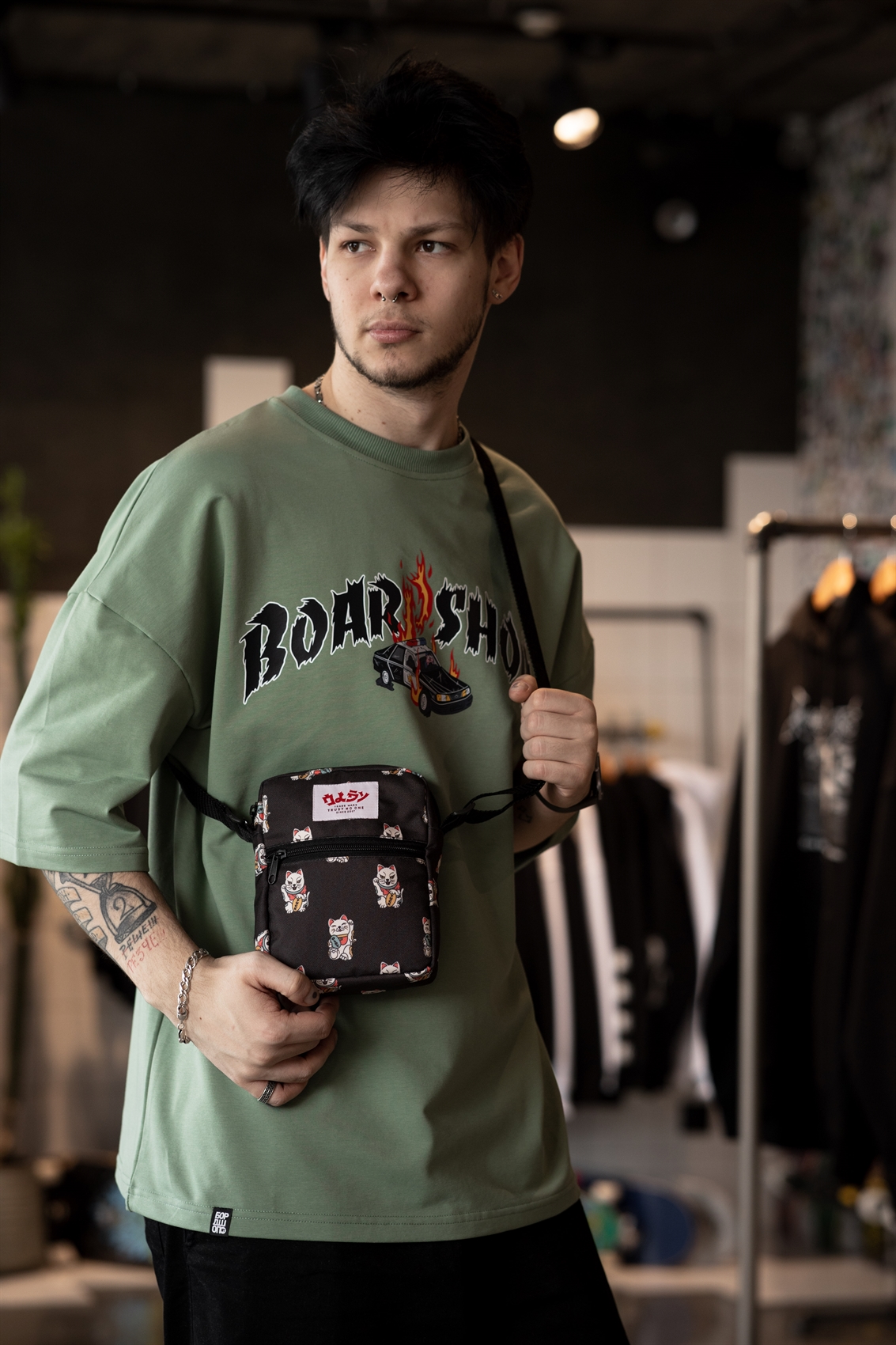 Сумка-мессенджер Oldy (черный, mineko)