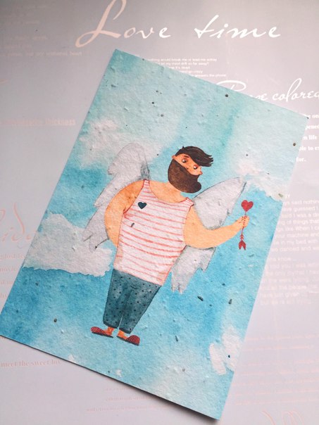 Растущая открытка Про любовь