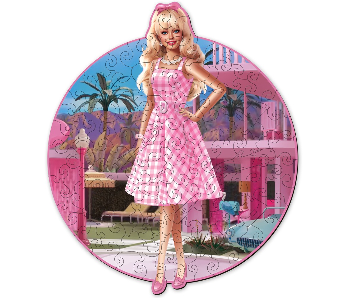 Деревянный пазл Барби