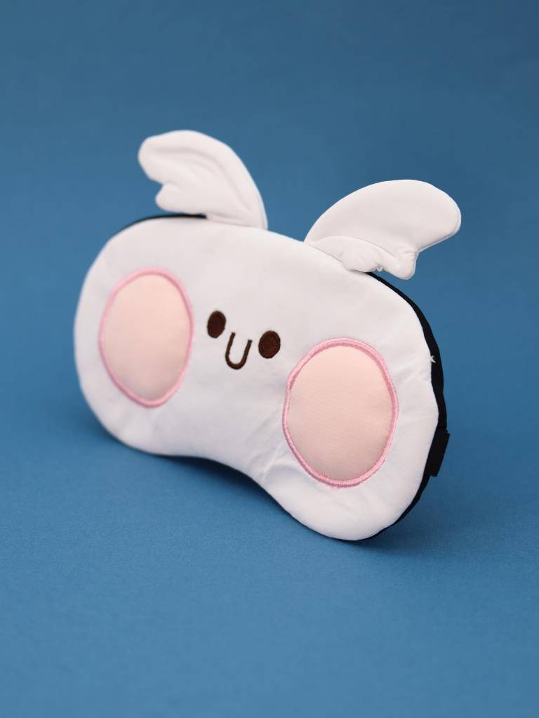 Маска для сна гелевая Head hare (white)