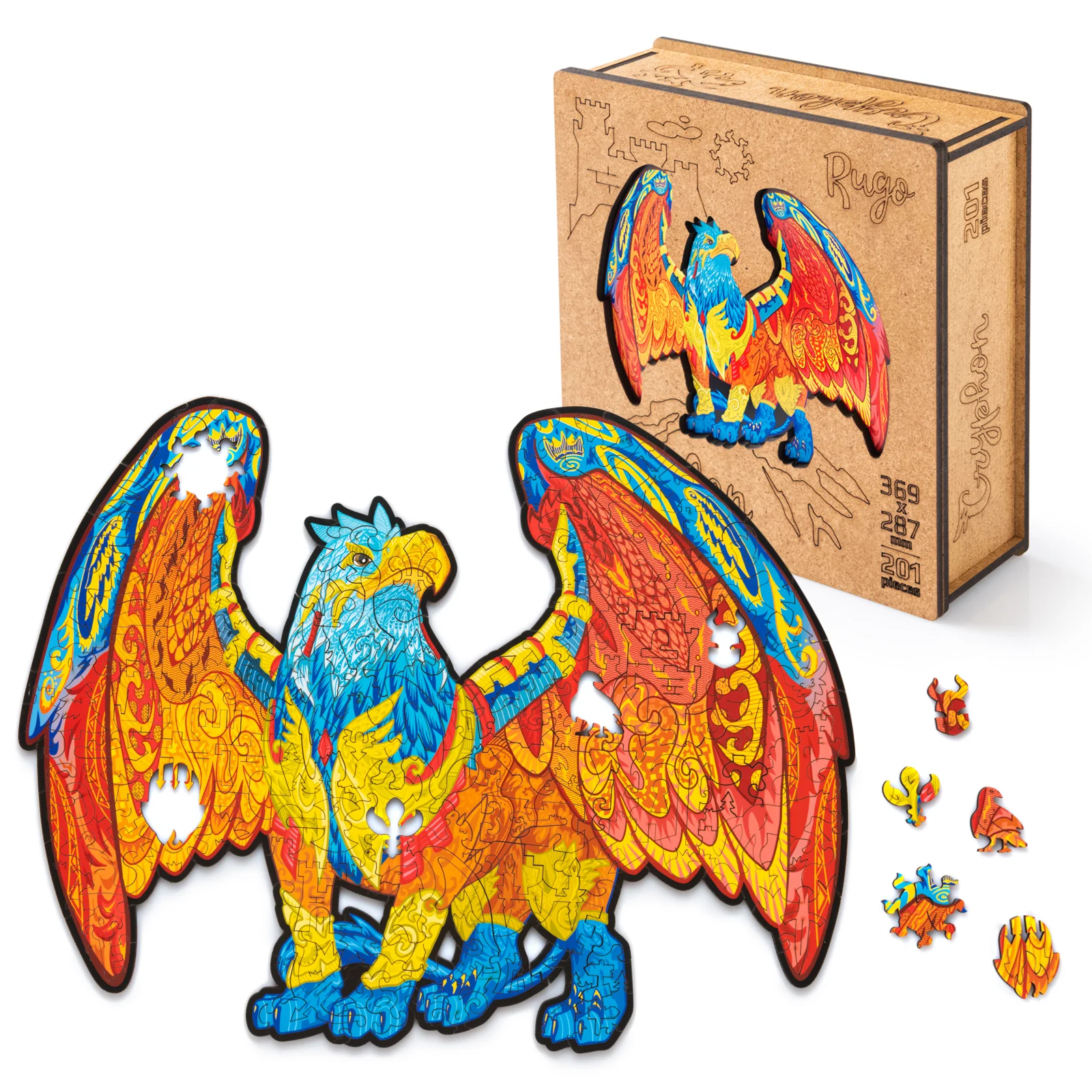 Деревянный пазл Грифон L