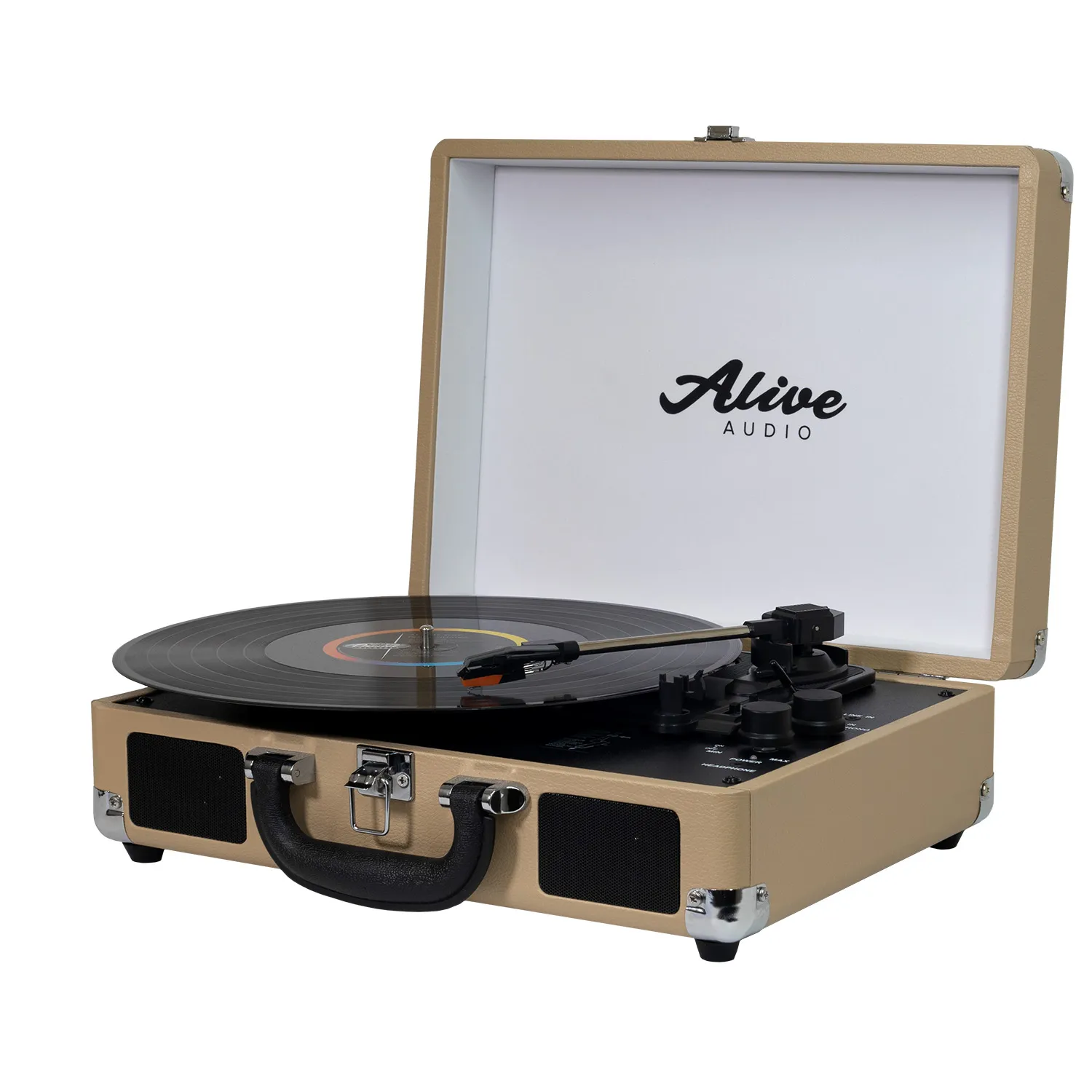 Виниловый проигрыватель Alive Audio Glam Latte c Bluetooth