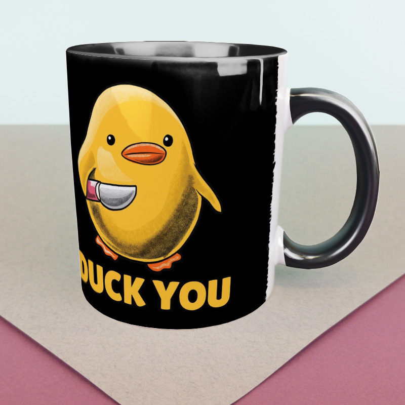 Кружка Duck You (черная), 330 мл. (50785)