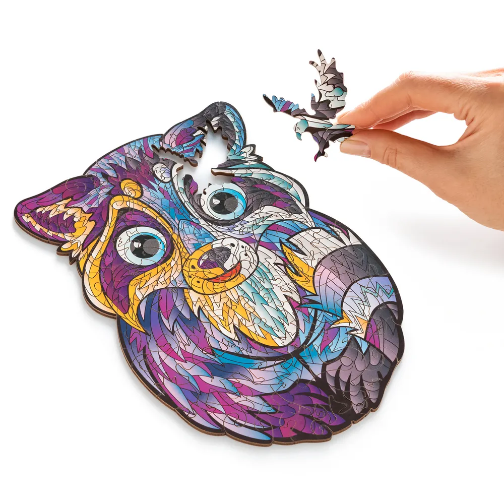 Деревянный пазл Енот S, 16х23 см, 84 детали EnotS