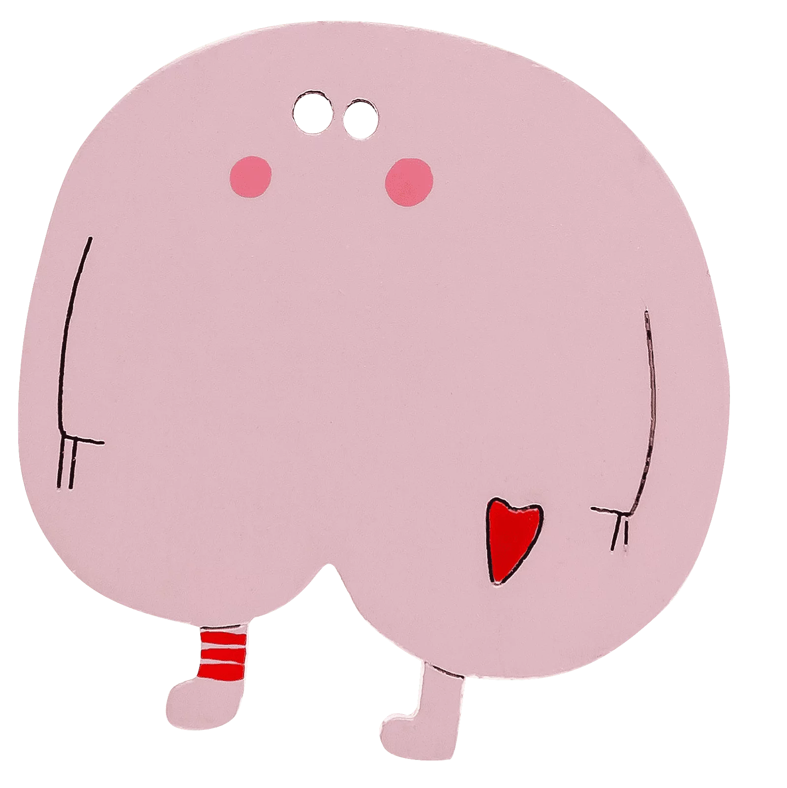 Брошь Жопка