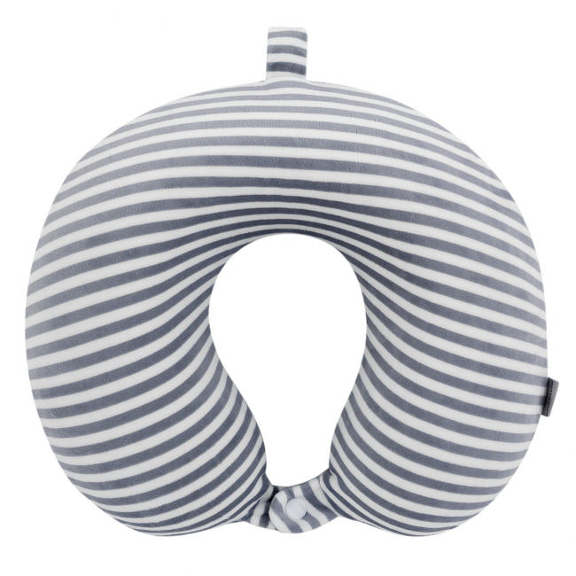 Подушка для путешествий Полосочки (серая)
