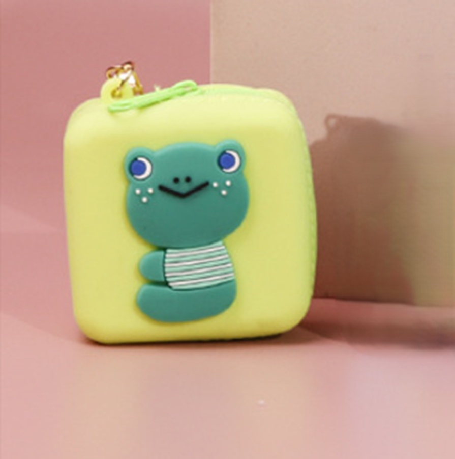 Брелок-кошелёк Лягушонок с карабином (зеленый)