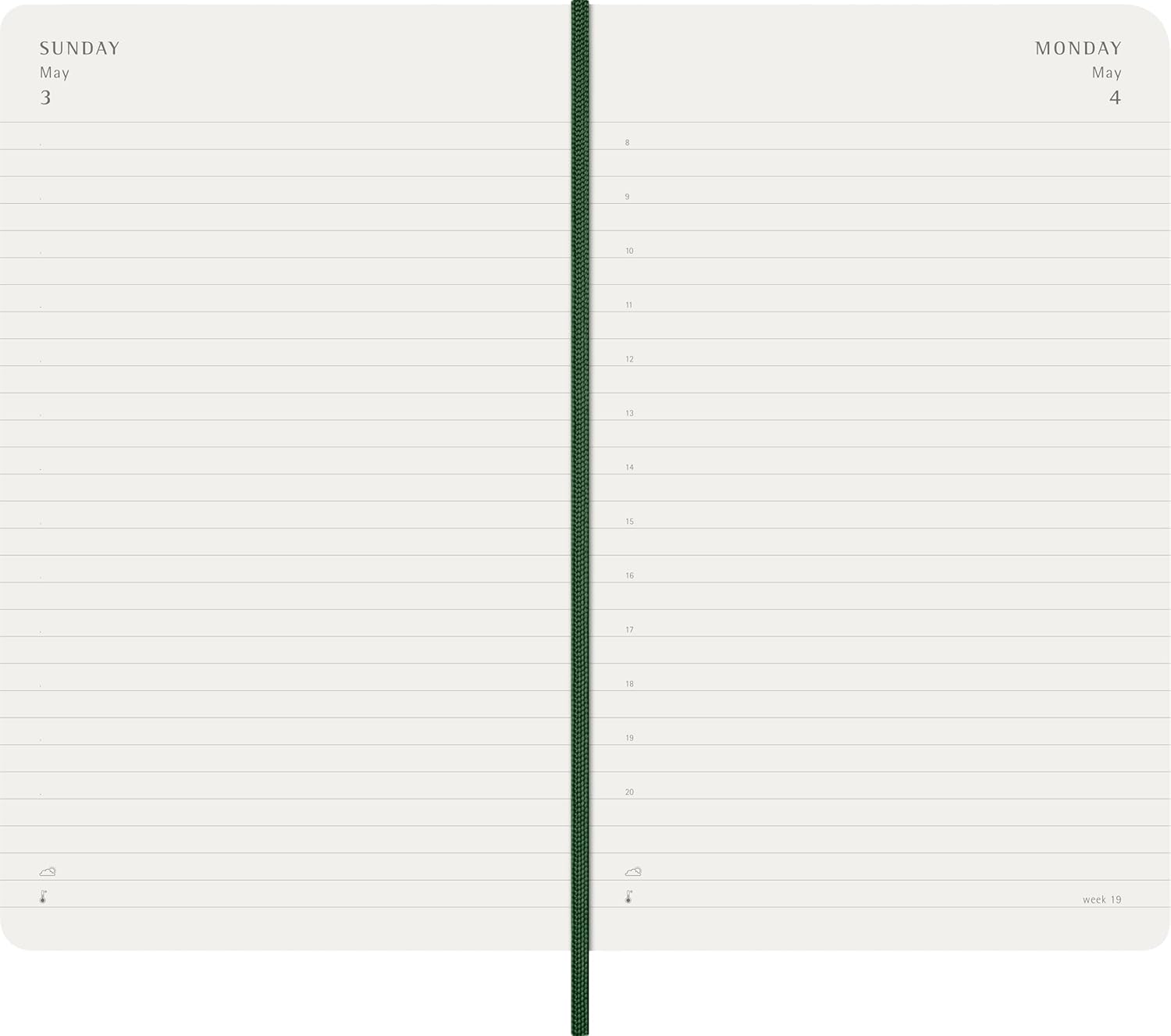 Ежедневник Classic Soft Large (в линейку) зеленый 2026