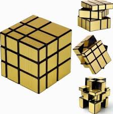Зеркальный Кубик 3x3 Золотой