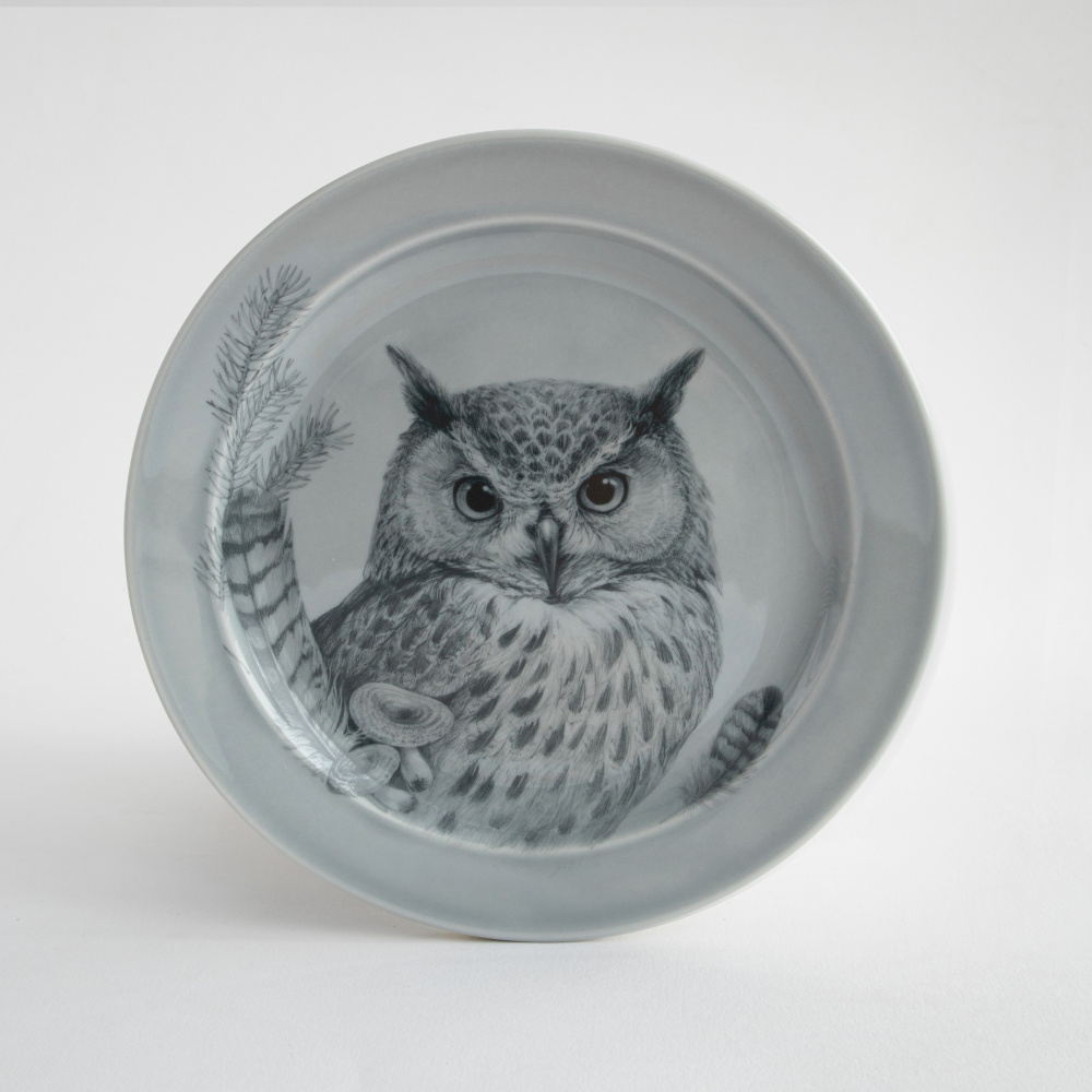 Тарелка Филин, 20 см.